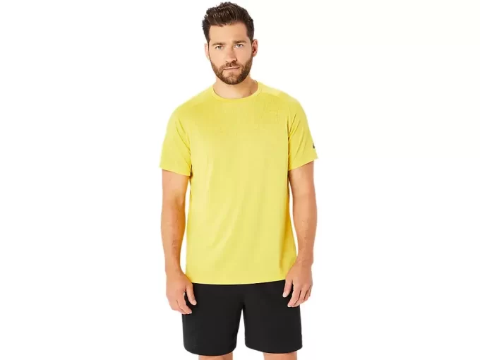 ACTIBREEZE ŻAKARDOWA BLUZKA Z KRÓTKIM RĘKAWEM