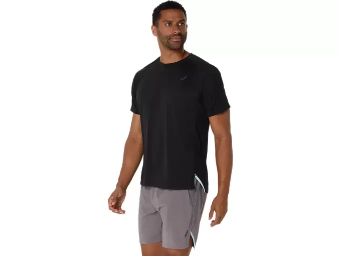 ACTIBREEZE ŻAKARDOWA BLUZKA Z KRÓTKIM RĘKAWEM