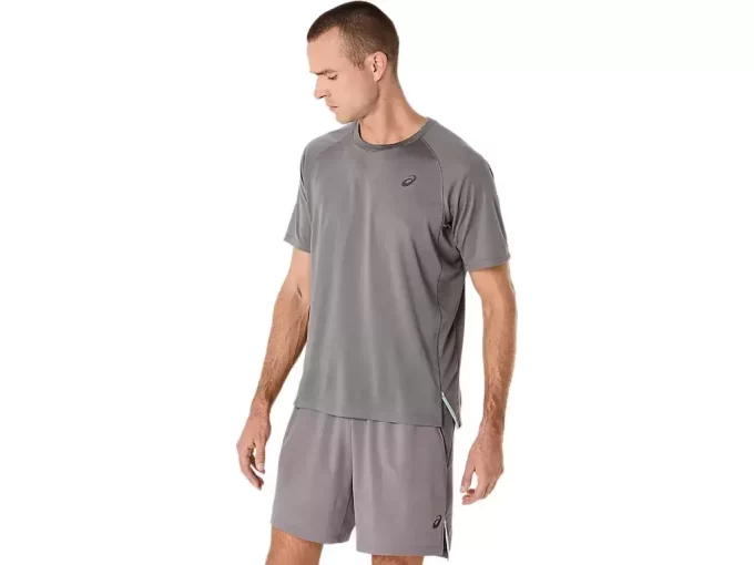 ACTIBREEZE ŻAKARDOWA BLUZKA Z KRÓTKIM RĘKAWEM