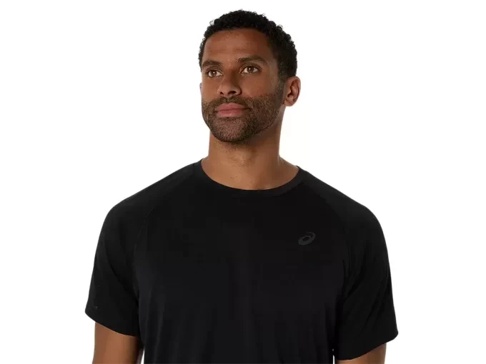 ACTIBREEZE ŻAKARDOWA BLUZKA Z KRÓTKIM RĘKAWEM