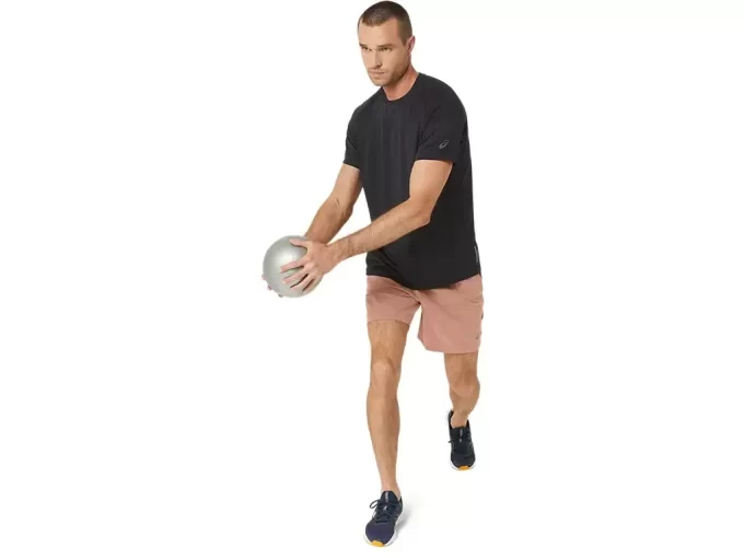 ACTIBREEZE ŻAKARDOWA BLUZKA Z KRÓTKIM RĘKAWEM