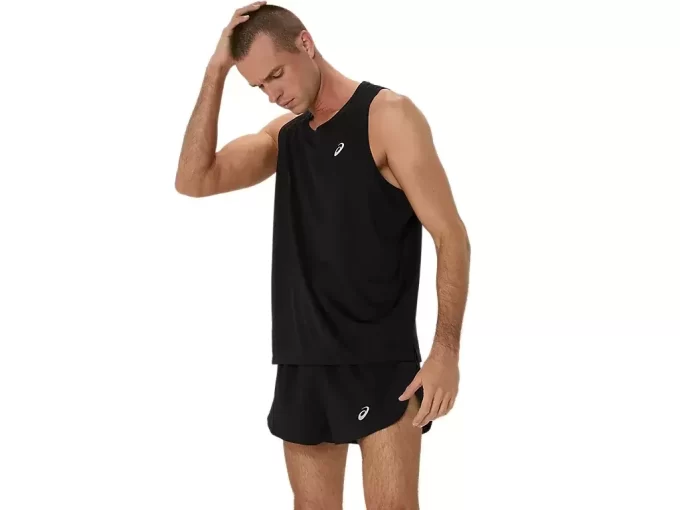 ASICS SILVER SINGLET ASICS SILVER SINGLET