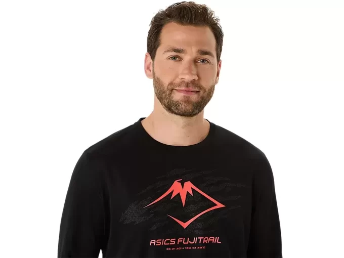 Bluzka z długim rękawem i logo FUJITRAIL Bluzka z długim rękawem i logo FUJITRAIL