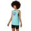 DAMSKA KOSZULKA ASICS SUN IN THE SKY Z NAPISEM MUSCLE TEE