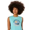 DAMSKA KOSZULKA ASICS SUN IN THE SKY Z NAPISEM MUSCLE TEE