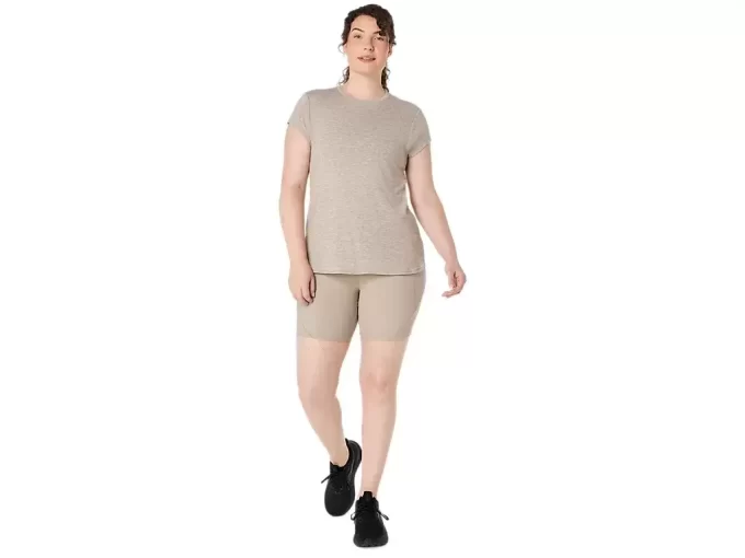 DAMSKI TOP Z OKRĄGŁYM KOŁNIERZEM W KOLORZE MELANŻOWYM DAMSKI TOP Z OKRĄGŁYM KOŁNIERZEM W KOLORZE MELANŻOWYM