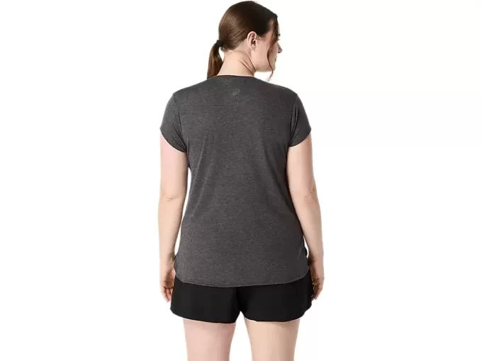 DAMSKI TOP Z OKRĄGŁYM KOŁNIERZEM W KOLORZE MELANŻOWYM DAMSKI TOP Z OKRĄGŁYM KOŁNIERZEM W KOLORZE MELANŻOWYM