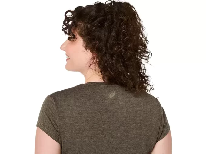 DAMSKI TOP Z OKRĄGŁYM KOŁNIERZEM W KOLORZE MELANŻOWYM DAMSKI TOP Z OKRĄGŁYM KOŁNIERZEM W KOLORZE MELANŻOWYM