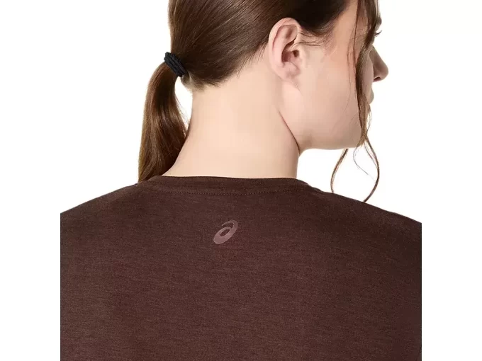 DAMSKI TOP Z OKRĄGŁYM KOŁNIERZEM W KOLORZE MELANŻOWYM DAMSKI TOP Z OKRĄGŁYM KOŁNIERZEM W KOLORZE MELANŻOWYM