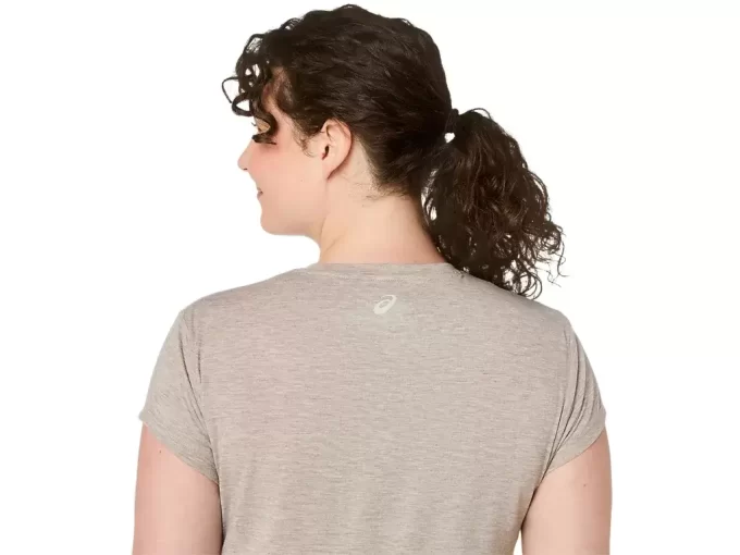 DAMSKI TOP Z OKRĄGŁYM KOŁNIERZEM W KOLORZE MELANŻOWYM DAMSKI TOP Z OKRĄGŁYM KOŁNIERZEM W KOLORZE MELANŻOWYM