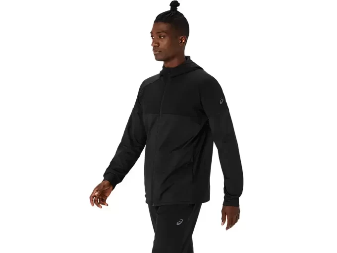 DZIANINOWA BLUZA Z KAPTUREM I ZAPINANYM NA ZAMEK