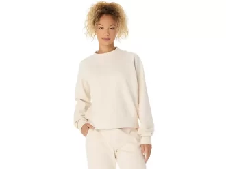 Dzianinowa bluzka z okrągłym dekoltem zapewniająca swobodę ruchów