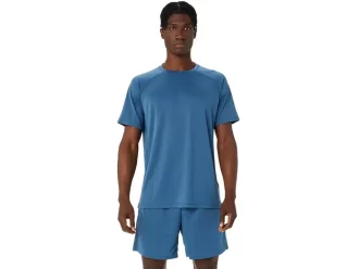 DZIANINOWY TOP Z KRÓTKIM RĘKAWEM Z OTWIERANYMI KRÓTKIM RĘKAWEM