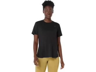 ELASTYCZNA BLUZA Z KRÓTKIM RĘKAWEM