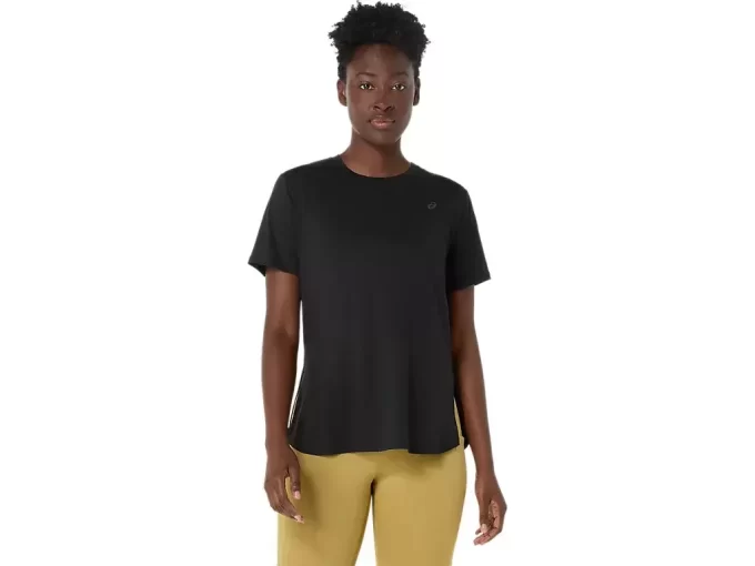 ELASTYCZNA BLUZA Z KRÓTKIM RĘKAWEM ELASTYCZNA BLUZA Z KRÓTKIM RĘKAWEM