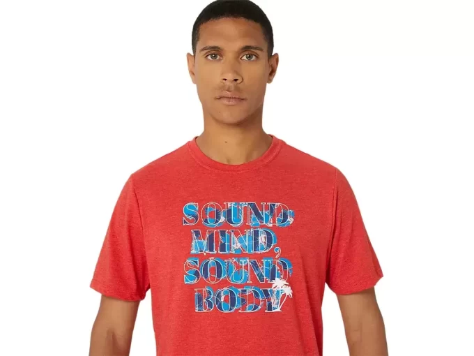 Koszulka z napisem „Hibiscus” marki ASICS