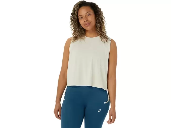 NAGINO FLEX HEATHER BEZRĘKAWOWY TOP