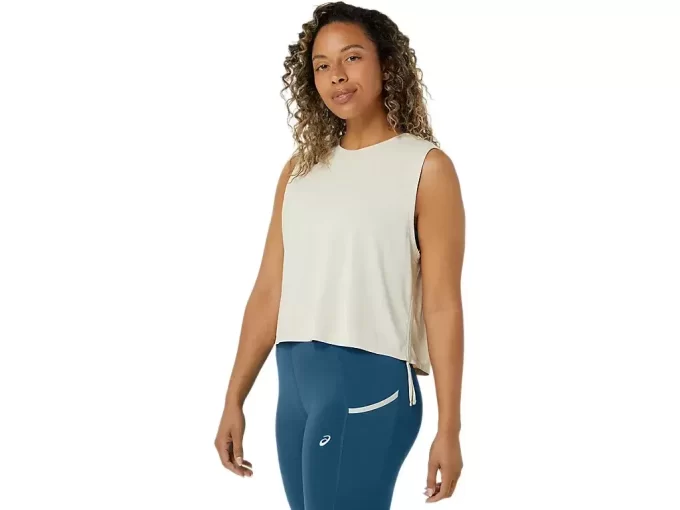 NAGINO FLEX HEATHER BEZRĘKAWOWY TOP