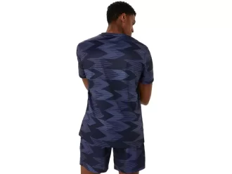 SEZONOWA BLUZKA Z KRÓTKIM RĘKAWEM Z NADRUKIEM NA CAŁEJ POWIERZCHNI