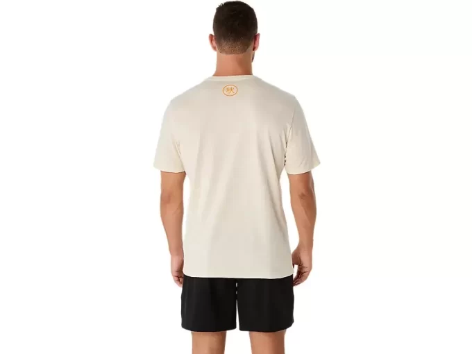 UNISEX KOSZULKA Z KRÓTKIM RĘKAWEM I GRADIENTOWYM LOGO SPIRALNYM