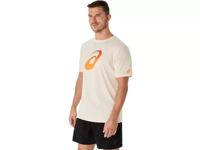 UNISEX KOSZULKA Z KRÓTKIM RĘKAWEM I GRADIENTOWYM LOGO SPIRALNYM